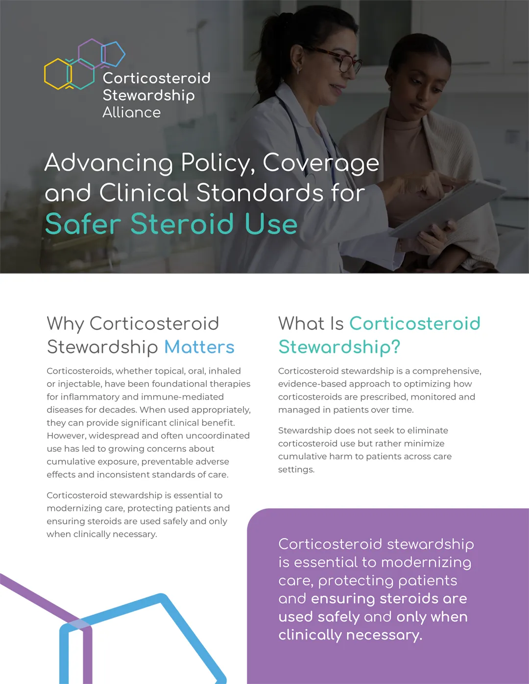 Advancing Policy, Coverage and Clinical Standards for Safer Steroid Use